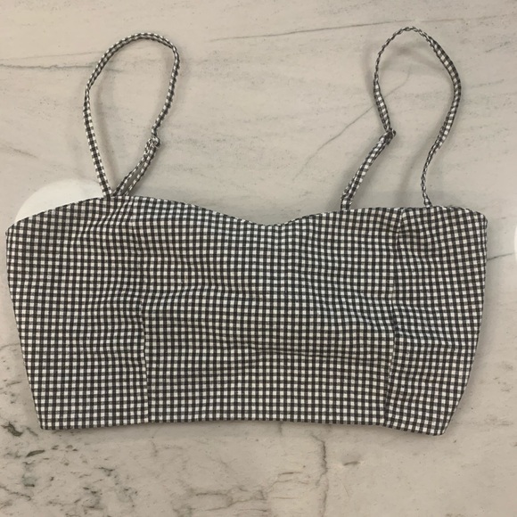 Gingham print crop tank - Picture 1 of 4